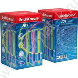 Ручка шар авт JOY® Matic&Grip Neon 0,7мм ШК синяя | Фото 3