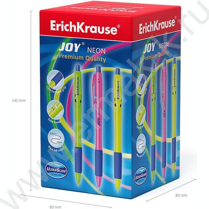 Ручка шар авт JOY® Matic&Grip Neon 0,7мм ШК синяя | Фото 5