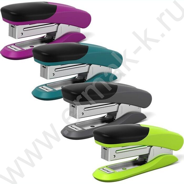 Степлер №10  20л пластик D1 /встроен антистеплер/ ассорти | Фото 1
