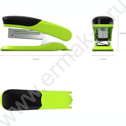 Степлер №10  20л пластик D1 /встроен антистеплер/ ассорти | Фото 3