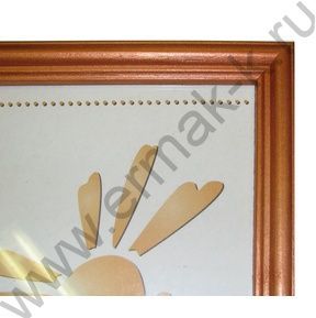 Фоторамка  21*30см дерево /Бронза/ №4