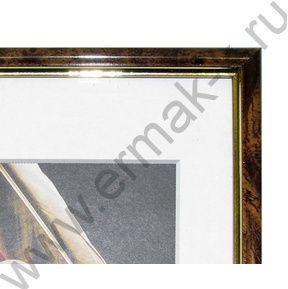 Фоторамка  30*40см пластик /Темный орех/