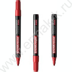 Маркер перм. /красный/ 1,5мм круг P-200   | Фото 1