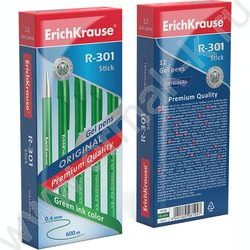 Ручка гелевая зеленая 0,5мм  R-301 Gel Stick Original | Фото 2