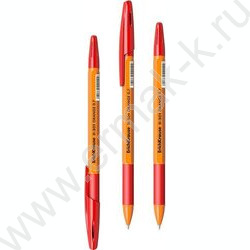 Ручка шар R-301 Orange Stick&Grip красная с резин.держателем | Фото 1