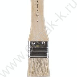 Кисть  щетина № 2 (40мм) флейц, короткая ручка покрытая лаком Сонет | Фото 2