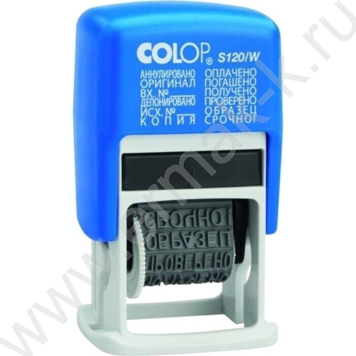 Штамп автомат 3,8мм 12 бухг.терминами,пластик  (аналог4822) | Фото 1