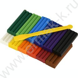 Пластилин восковой 12цв 180г Каляка-Маляка+стек | Фото 7