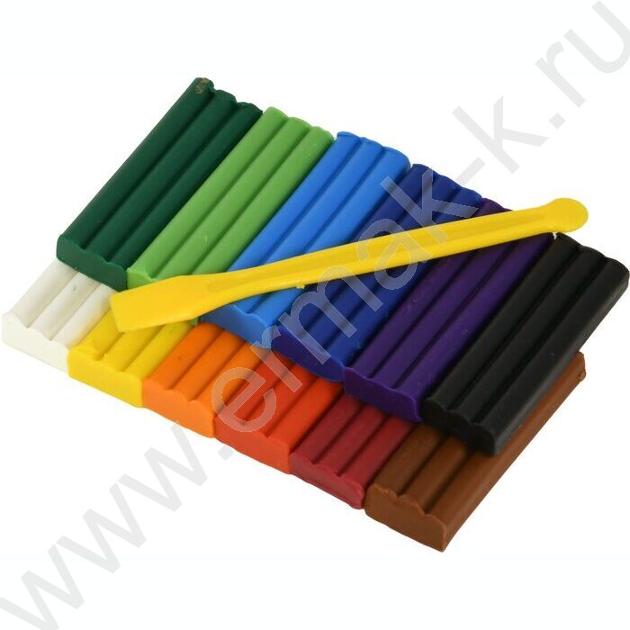 Пластилин восковой 12цв 180г Каляка-Маляка+стек | Фото 7