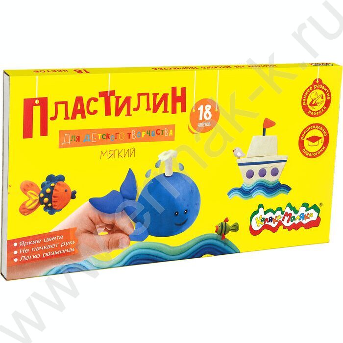 Пластилин  18цв 270г Каляка-Маляка+стек д/творчества | Фото 2