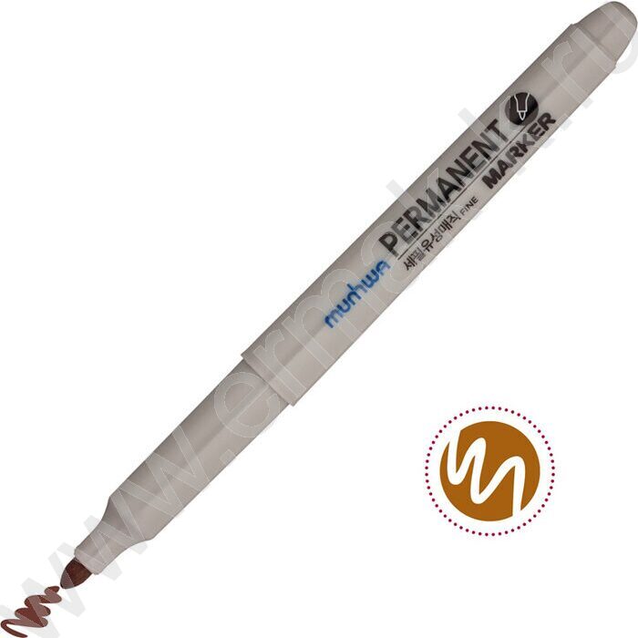 Маркер перм. /коричневый/ 1,5мм | Фото 3