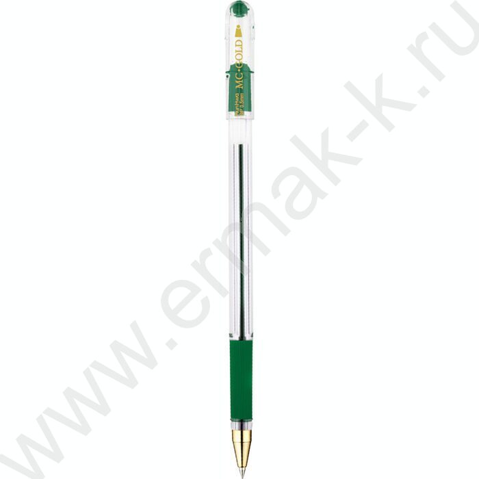 Ручка шар "MC Gold" на масл.основе зеленая /рез.держатель | Фото 1