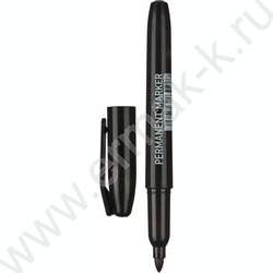 Маркер перм. /черный/ 2мм круг | Фото 1