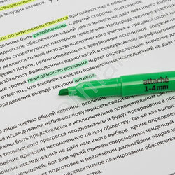 Текстовыделитель /зеленый/ 4мм косой | Фото 5