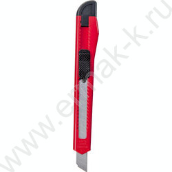 Нож канцелярский  9мм Attache красный с фиксатором | Фото 1