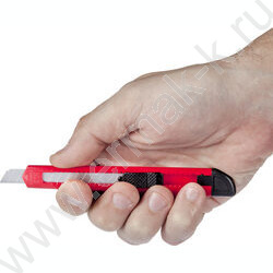 Нож канцелярский  9мм Attache красный с фиксатором | Фото 9