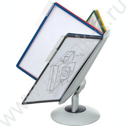 Демо-система настольная вращ. А4 10панелей /ассорти/ св.серая пластик | Фото 3