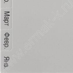 Разделитель листов пластик А4 по месяцам Январь-Декабрь 12разделов | Фото 3