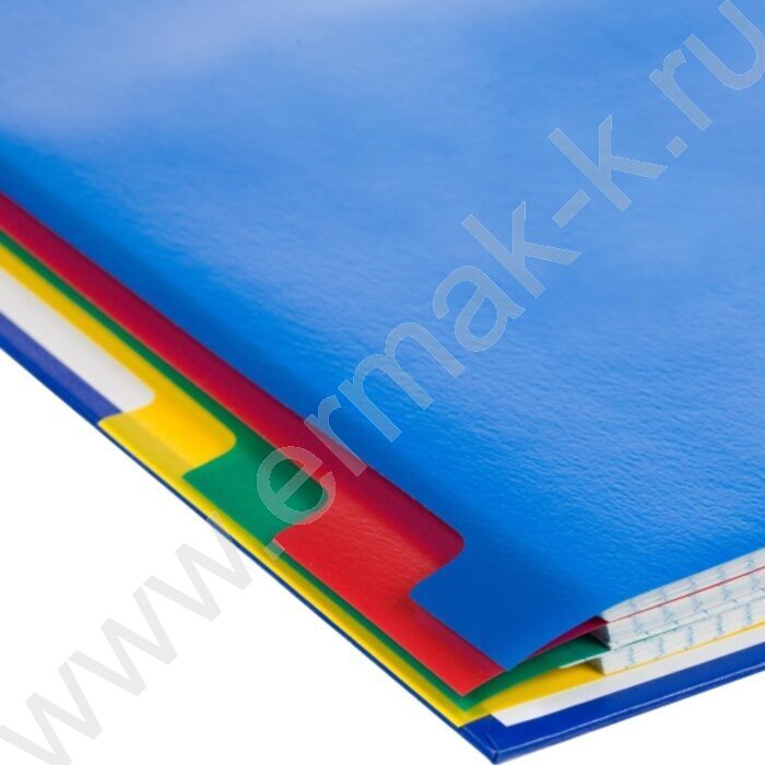 Разделитель листов пластик А4 цветной 12цв | Фото 6