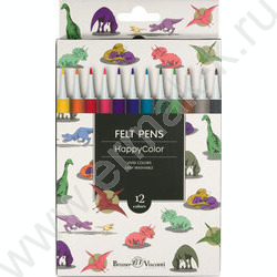 Фломастеры  12цв Happycolor 4 вида | Фото 3