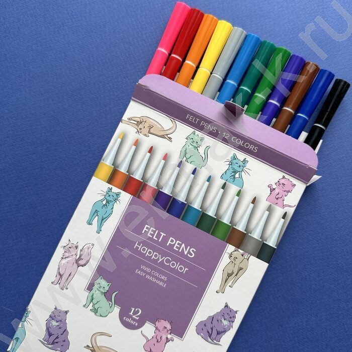 Фломастеры  12цв Happycolor 4 вида | Фото 5
