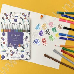 Фломастеры  12цв Happycolor 4 вида | Фото 7