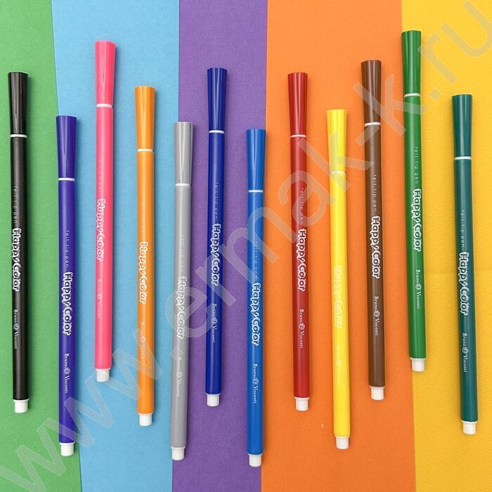Фломастеры  12цв Happycolor 4 вида | Фото 9