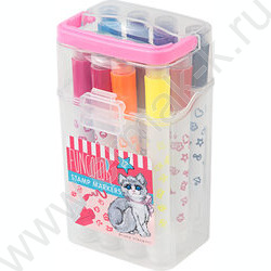 Фломастеры  12цв Funcolor штампики в пл.пенале | Фото 1