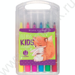 Фломастеры  12цв Jumbo Junior утолщенные в пл.пенале | Фото 2