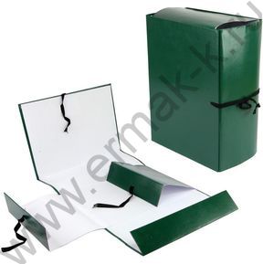 Короб архивный 150мм б/вин мягкие клапаны зеленый
