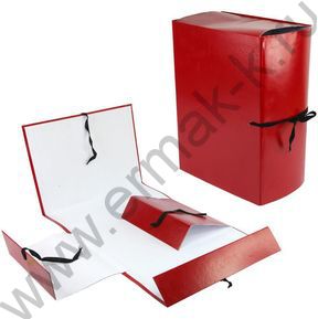 Короб архивный 150мм б/вин мягкие клапаны бордо