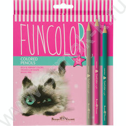 Карандаши пластиковые 24цв Funcolor 4вида | Фото 4