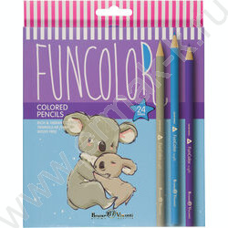 Карандаши пластиковые 24цв Funcolor 4вида | Фото 7