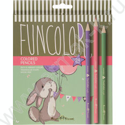 Карандаши пластиковые 24цв Funcolor 4вида | Фото 8