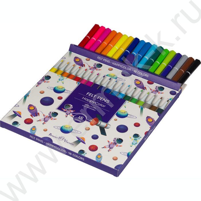 Фломастеры  18цв Happycolor 2 вида | Фото 3