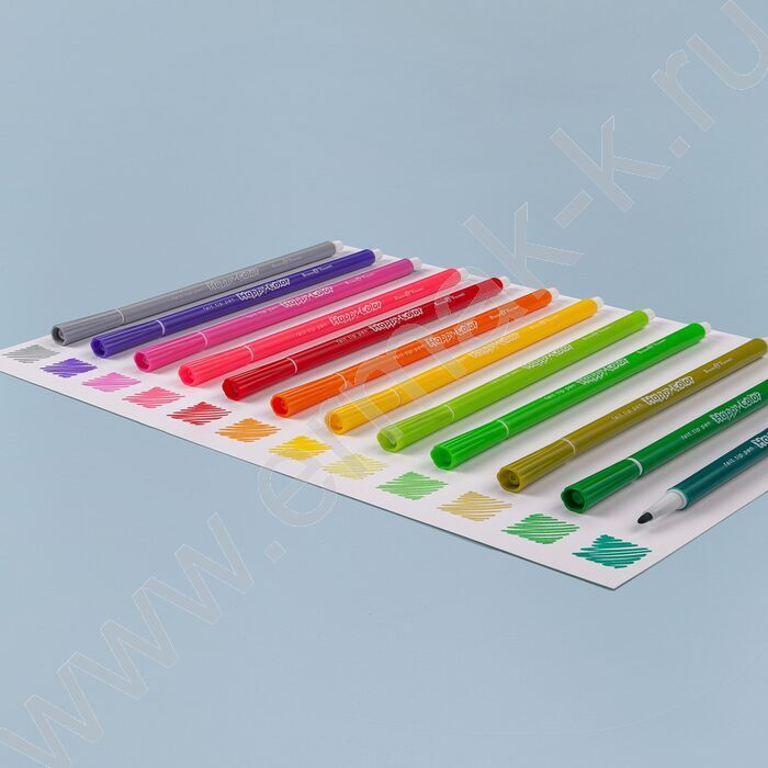 Фломастеры  18цв Happycolor 2 вида | Фото 6