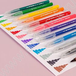 Фломастеры  12цв Multicolor кисточки в ПВХ кармане | Фото 5
