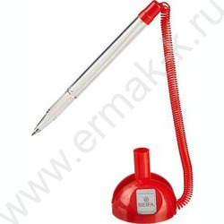 Ручка шар Beifa Stoppen на липучке красная подставка | Фото 2