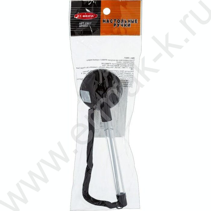 Ручка шар Beifa Stoppen на липучке черная подставка | Фото 6