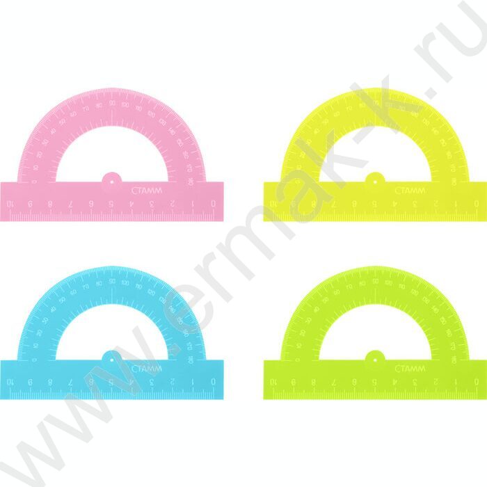 Транспортир 180*10см флюор с отлит. шкалой | Фото 1