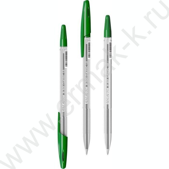 Ручка шар R-301 Stick Classic 1,0мм ШК зеленая | Фото 1