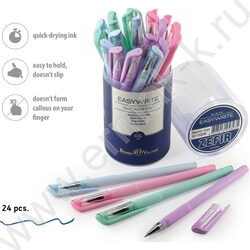 Ручка шар EasyWrite Zefir синяя 0,5мм/4 цвета корпуса | Фото 3