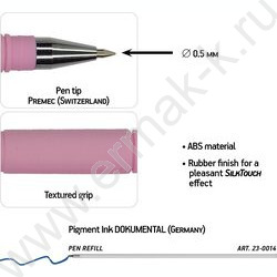Ручка шар EasyWrite Zefir синяя 0,5мм/4 цвета корпуса | Фото 4