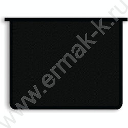 Папка д/тетрадей А4 пластик молния сверху черная б/цв | Фото 1