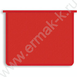 Папка д/тетрадей А4 пластик молния сверху красная | Фото 1