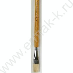 Кисть  щетина № 9 (15мм) плоская, длинная ручка Сонет | Фото 1