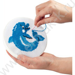 Набор д/творчества Вышивка  Дельфин (с пяльцами) | Фото 7