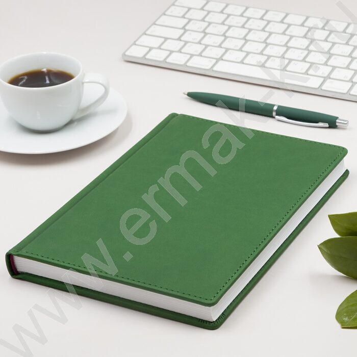 Ежедневник н/дат А5 136л Velvet зеленый | Фото 2
