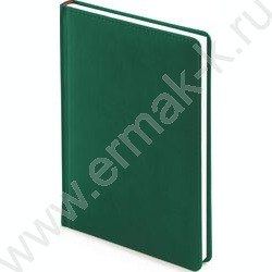 Ежедневник н/дат А5 136л Velvet темно-зеленый   | Фото 1