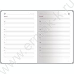 Ежедневник н/дат А5 136л Velvet светло-серый | Фото 2